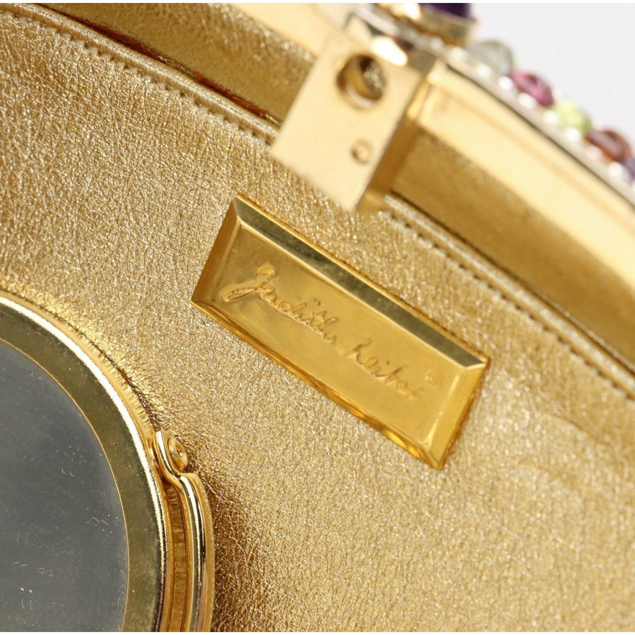 Judith Leiber Judith Leiber Convertible Minaudière with Gemstone & Crystal Size ONE SIZE - 8 Thumbnail