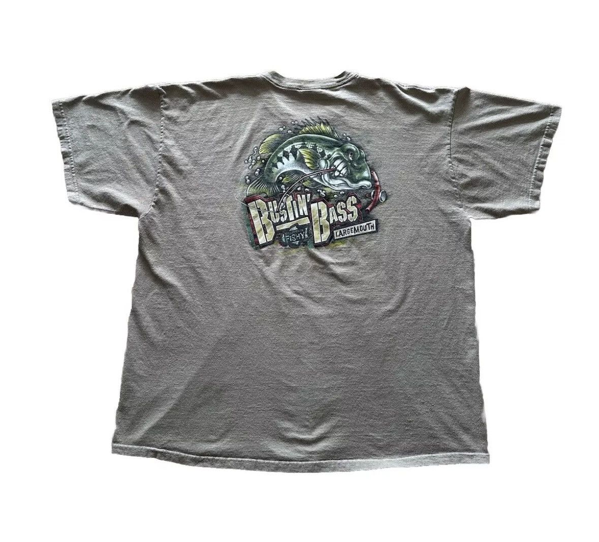 Bass Pro Shops × Vintage Vintage 2000s Bass Pro Shops Busitn Bass T Shirt Size US XL / EU 56 / 4 - 1 Thumbnail