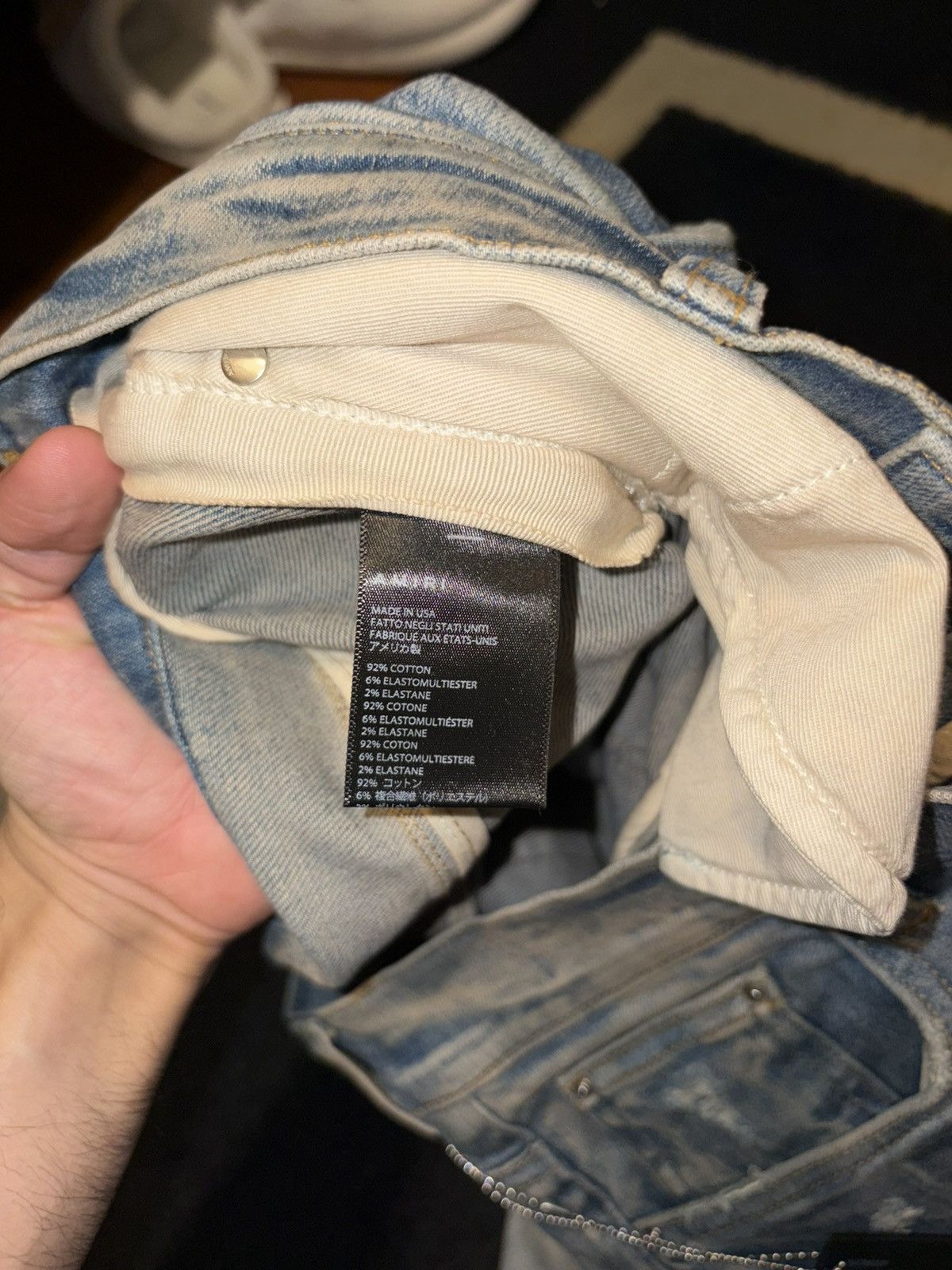 Amiri Amiri Crystal Paiter Jeans Clay Indigo Size US 34 / EU 50 - 7 Thumbnail