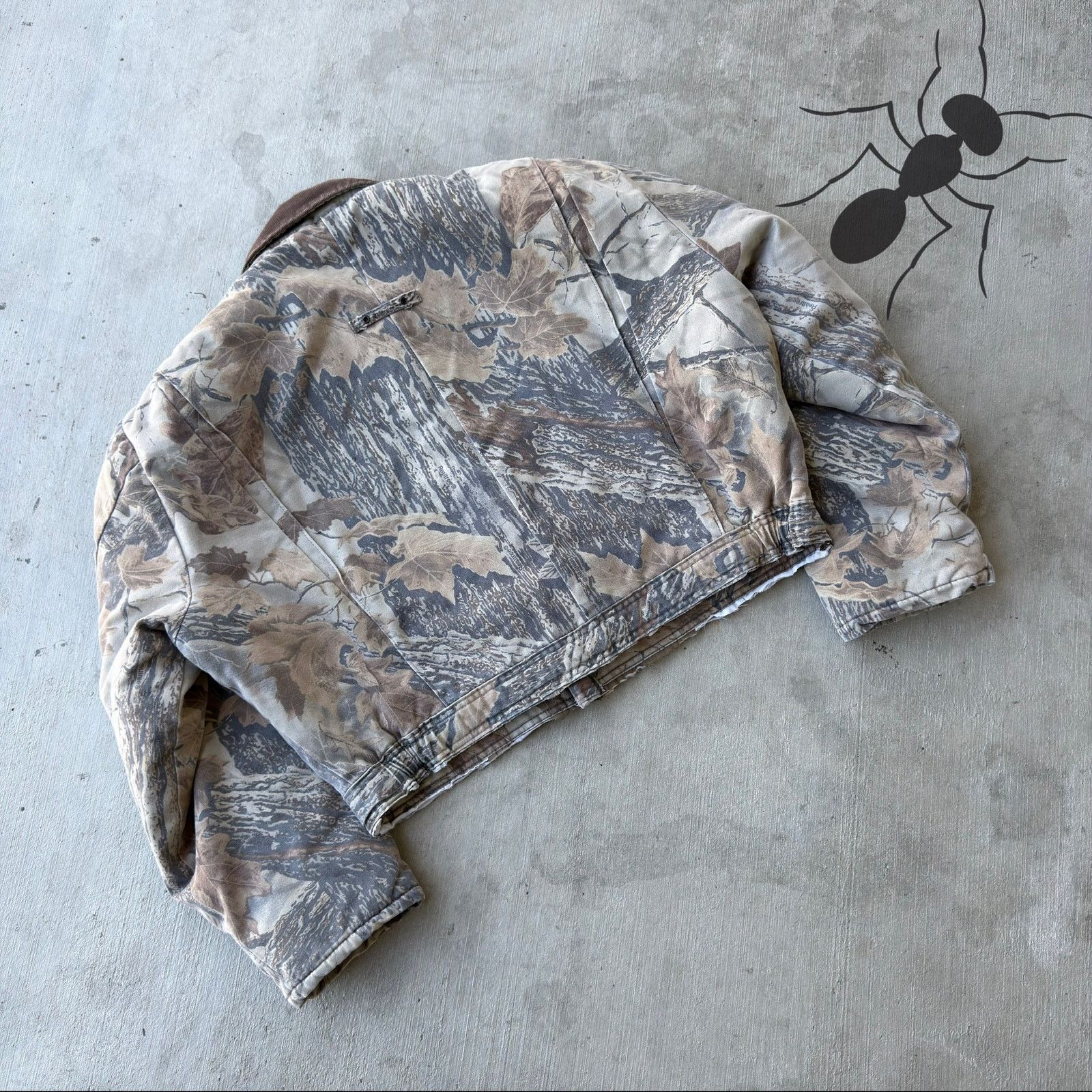 Vintage Cropped detroit style real tree camo work wear jacket Size US XL / EU 56 / 4 - 3 Thumbnail