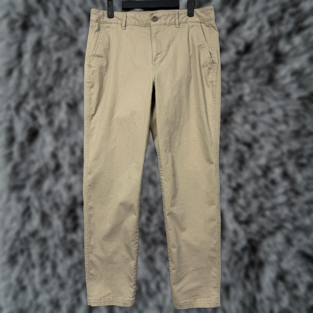 Eddie Bauer Eddie Bauer Pants Womens 8 Khaki Beige Chino Straight Leg Stretch Casual Twill Size 30" / US 8 / IT 44 - 1 Thumbnail