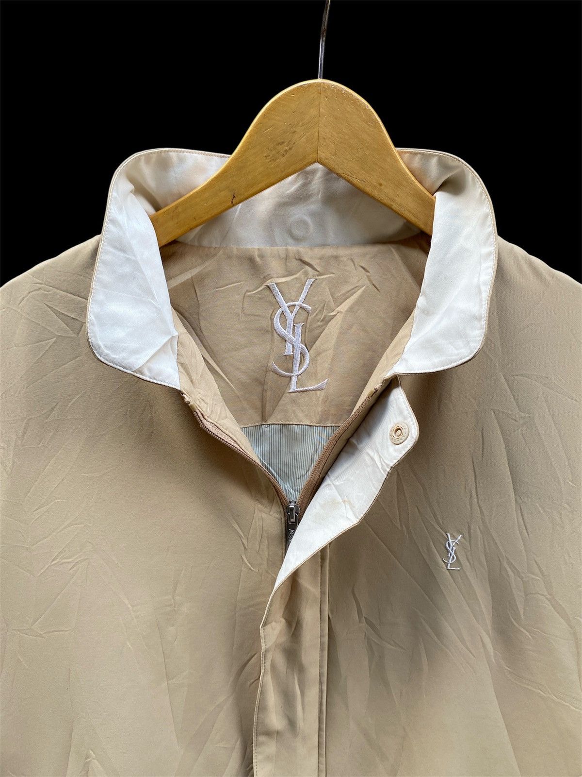 Saint Laurent Paris YSL Big Logo Jacket Size US L / EU 52-54 / 3 - 2 Thumbnail