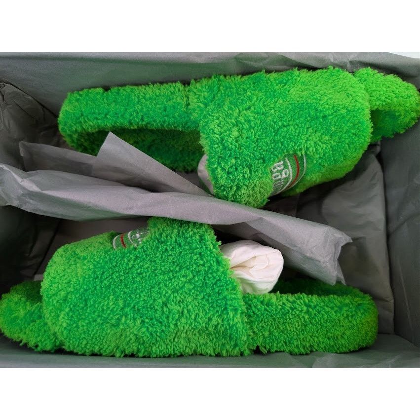 Balenciaga o1rshd1 Furry Political Campaign Slide Sandal in Apple Green Size US 9 / EU 42 - 22 Thumbnail