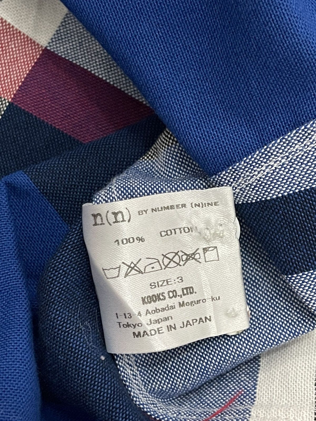 Number (N)ine Number Nine Checkered Patern Shirt Button Ups Size US M / EU 48-50 / 2 - 7 Thumbnail