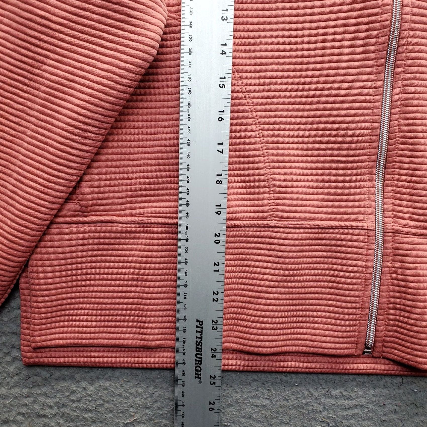 DKNY DKNY Hooded Jacket Womens XL Pink Full Zip Pockets Tech Ribbed Ottoman NWT Size XL / US 12-14 / IT 48-50 - 3 Thumbnail
