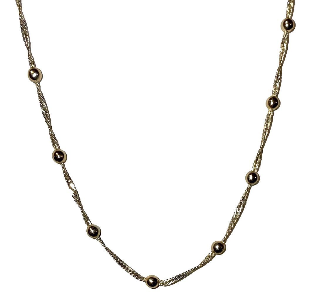 Other Adornia Italian Gold Ball & Chain Necklace New Size ONE SIZE - 5 Thumbnail