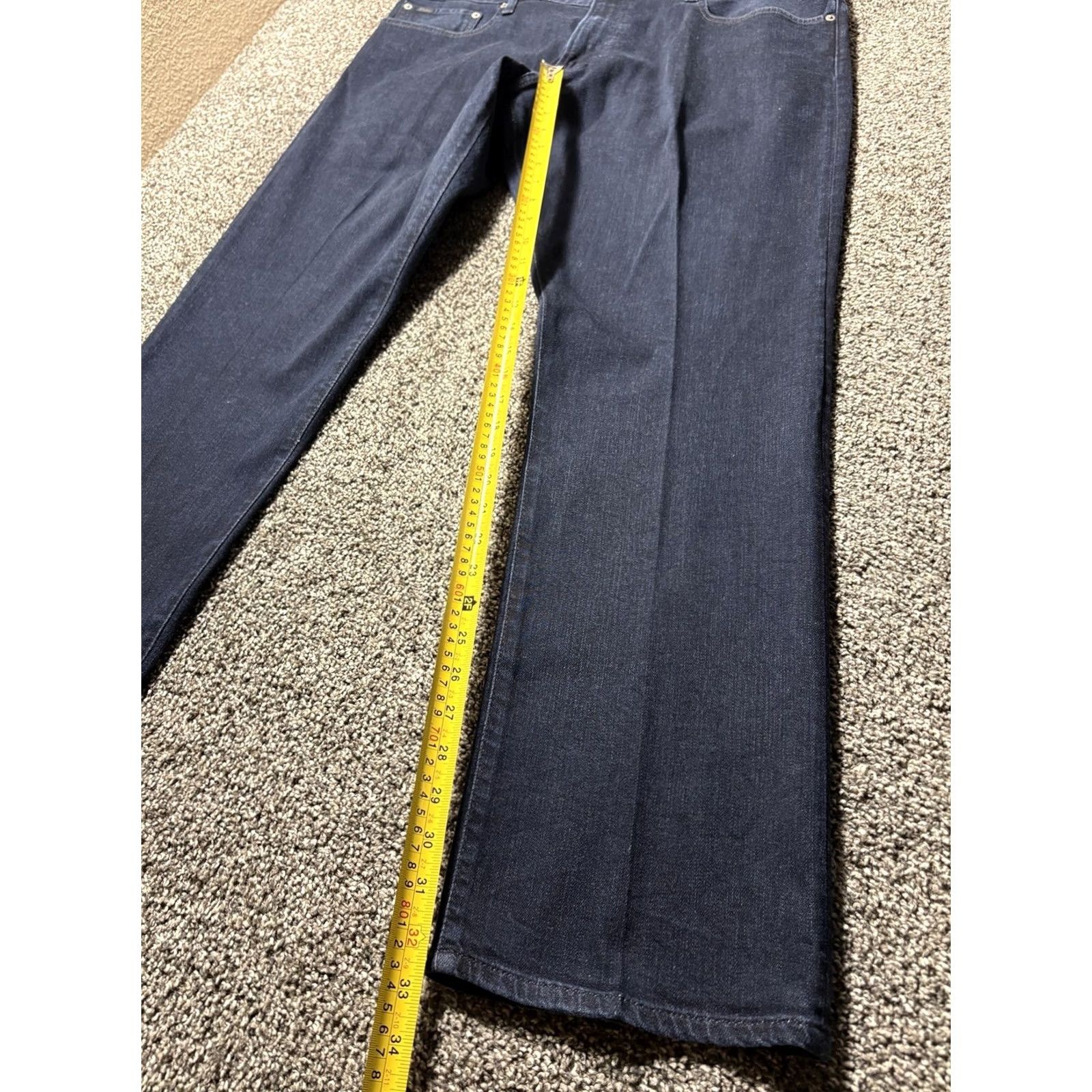 Polo Ralph Lauren VINTAGE Polo Ralph Lauren Hampton Jeans Mens 40x32 Relaxed Fit Straight Dark Wash Size US L / EU 52-54 / 3 - 5 Thumbnail