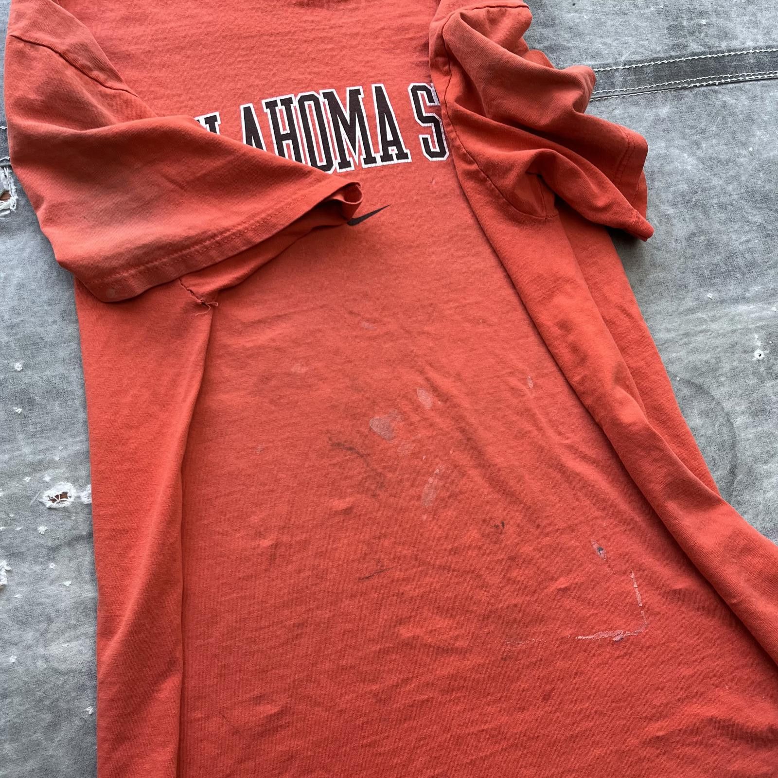 Nike × Vintage Vintage Y2K Oklahoma State Cowboys Nike Center Swoosh Shirt Size US XL / EU 56 / 4 - 6 Thumbnail