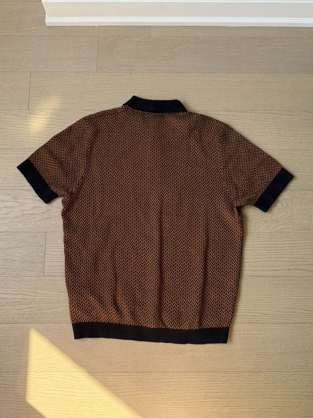Percival Espresso Casa Martini Knit Polo Size US M / EU 48-50 / 2 - 2 Thumbnail