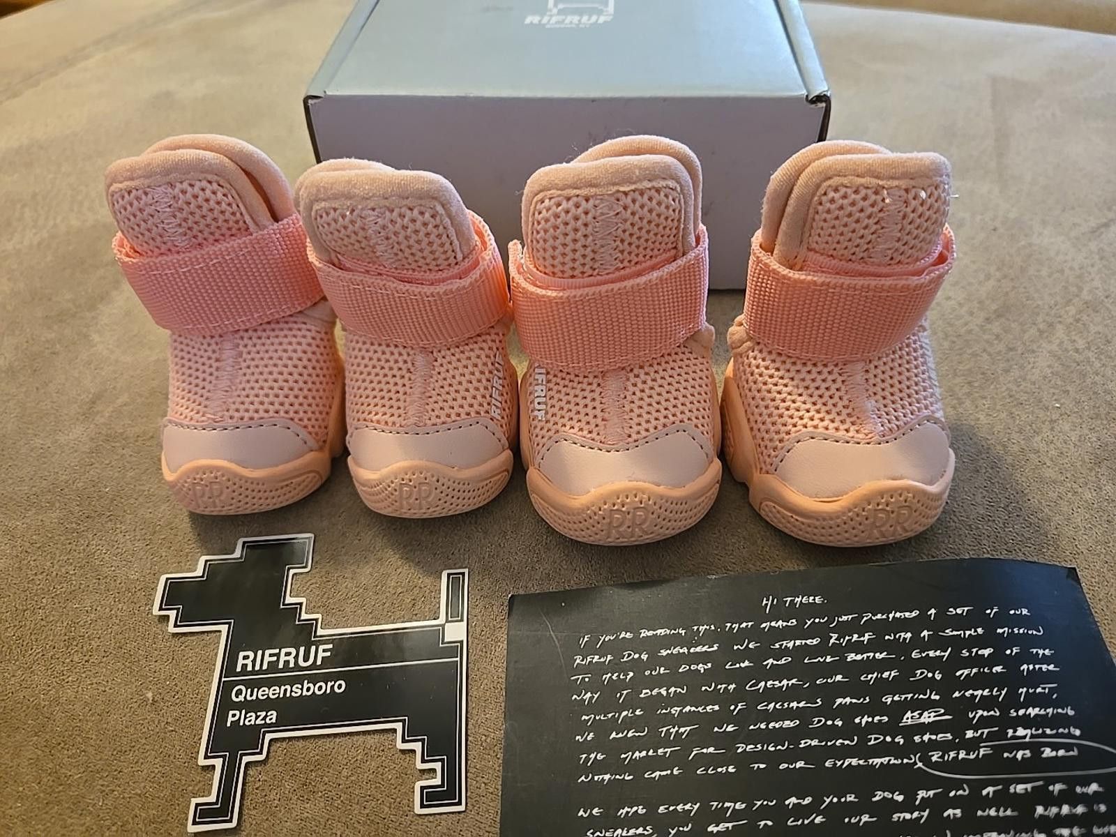 Other RifRuf Caesar 1 - BLUSH Size 1 / 2 Designer Dog Shoes Size ONE SIZE - 5 Thumbnail