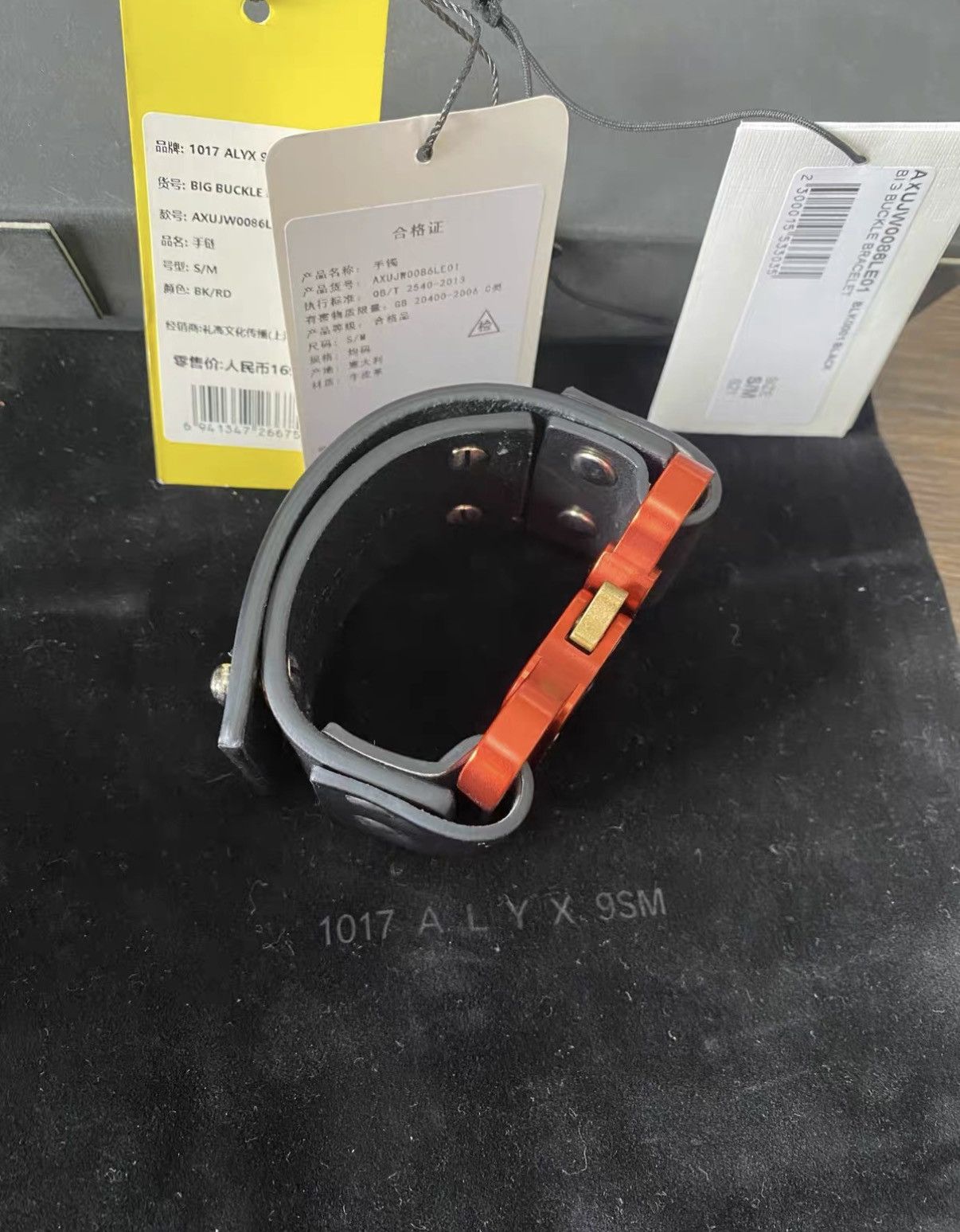 1017 ALYX 9SM ALYX Red Slim Bracelet J41 Size ONE SIZE - 6 Thumbnail