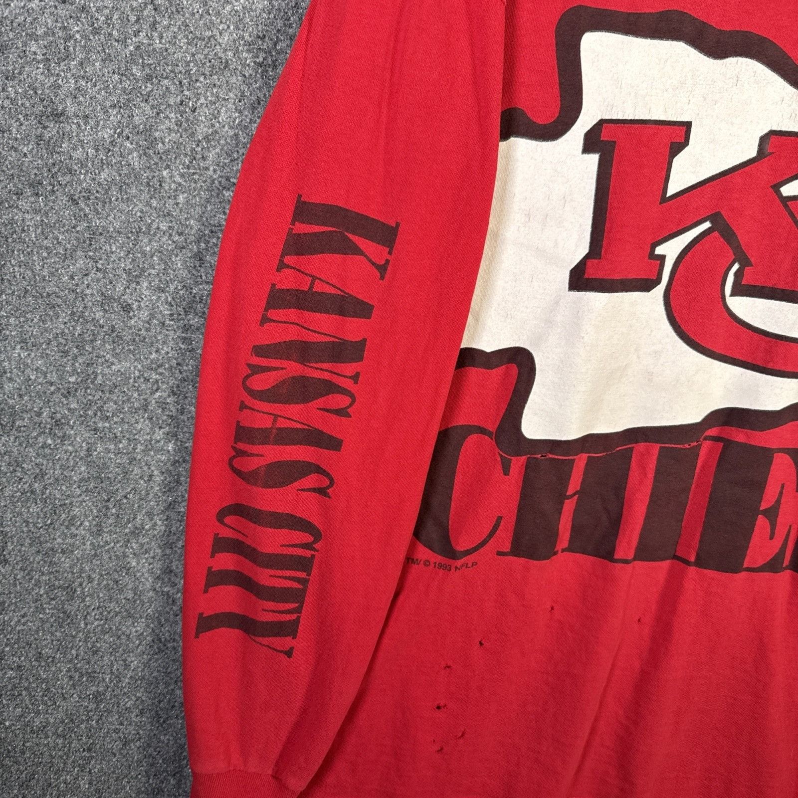 The Game Vintage Kansas City Chiefs Shirt Mens XL Red 90s Long Sleeve Size US XL / EU 56 / 4 - 4 Thumbnail