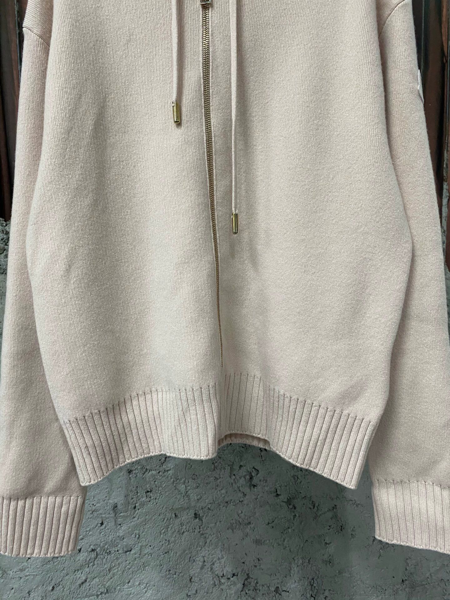 Moncler Moncler Wmns Sakura Pink Hooded Wool-Cashmere Cardigan Size L / US 10 / IT 46 - 4 Thumbnail