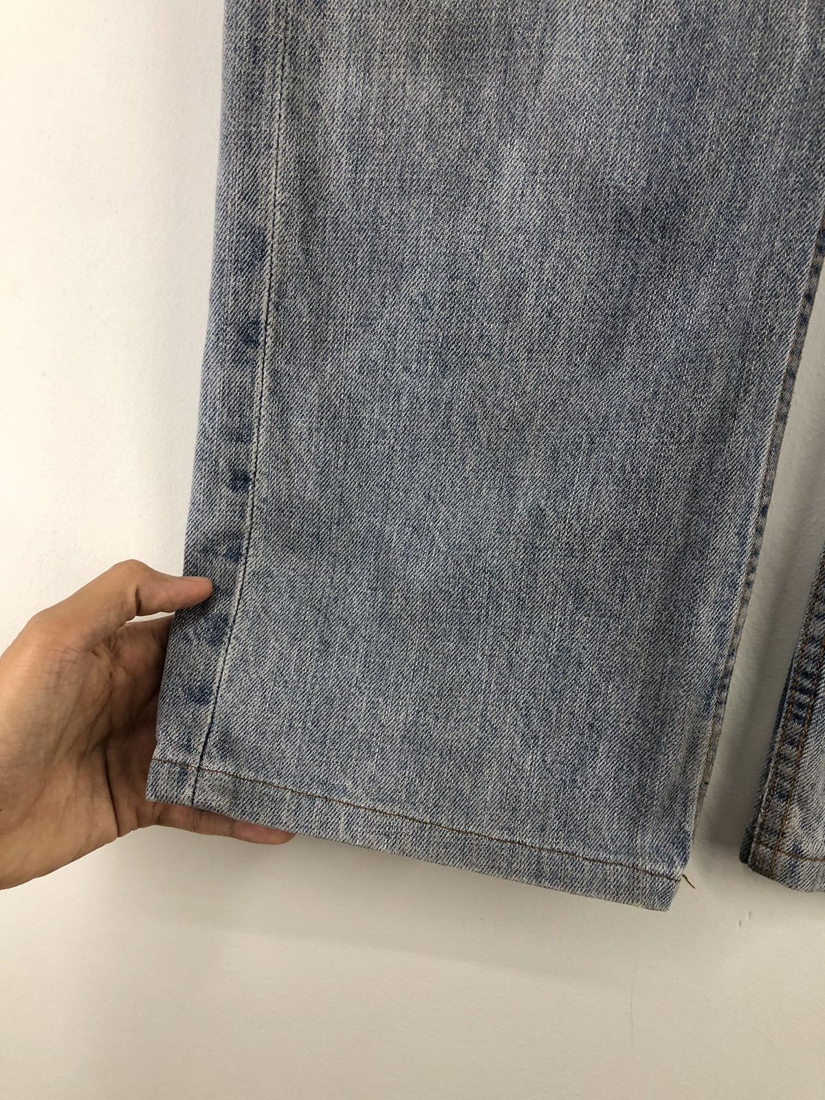 Japanese Brand Vintage Union Station Distressed Light Wash Jeans Size US 30 / EU 46 - 13 Thumbnail