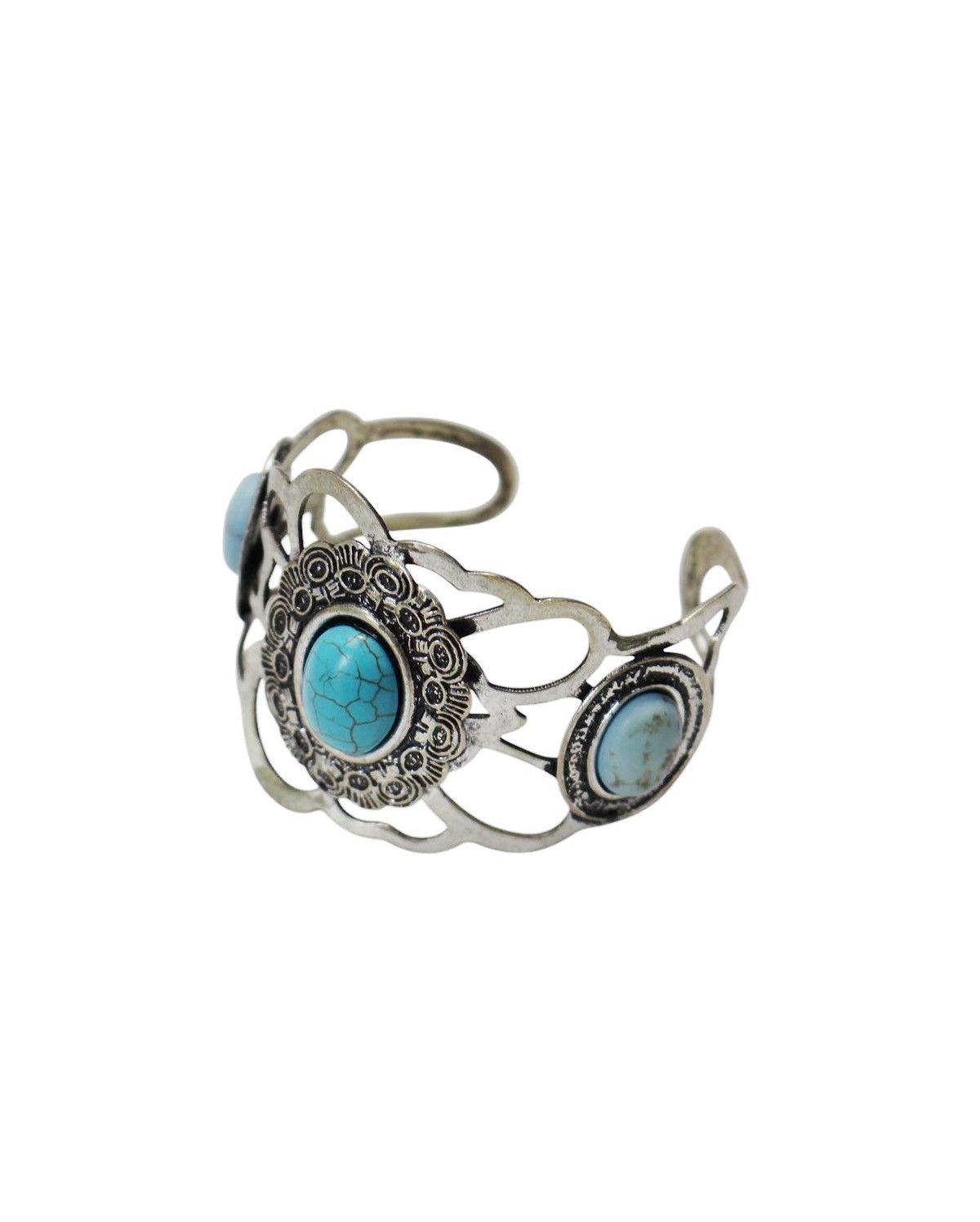 Japanese Brand × Vintage 2000S JAPANESE MADE BLUE STONE CUFF BRACELET Size ONE SIZE - 2 Thumbnail