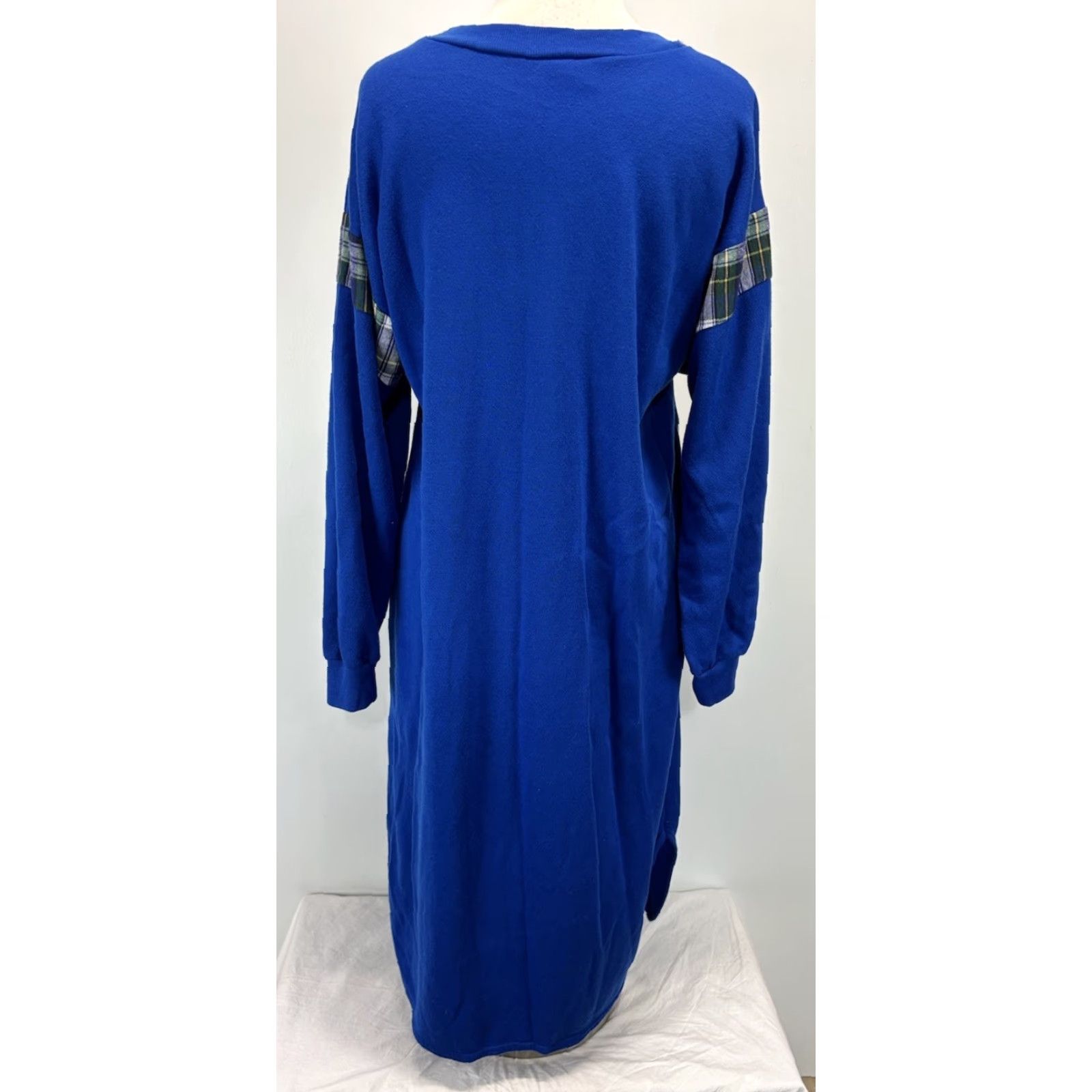 Vintage VINTAGE Leisure Life Sleep Shirt Nightgown Womens Medium Blue Dog Pocket Crewneck Long Sleeve Pullover Acrylic USA Size M / US 6-8 / IT 42-44 - 3 Thumbnail
