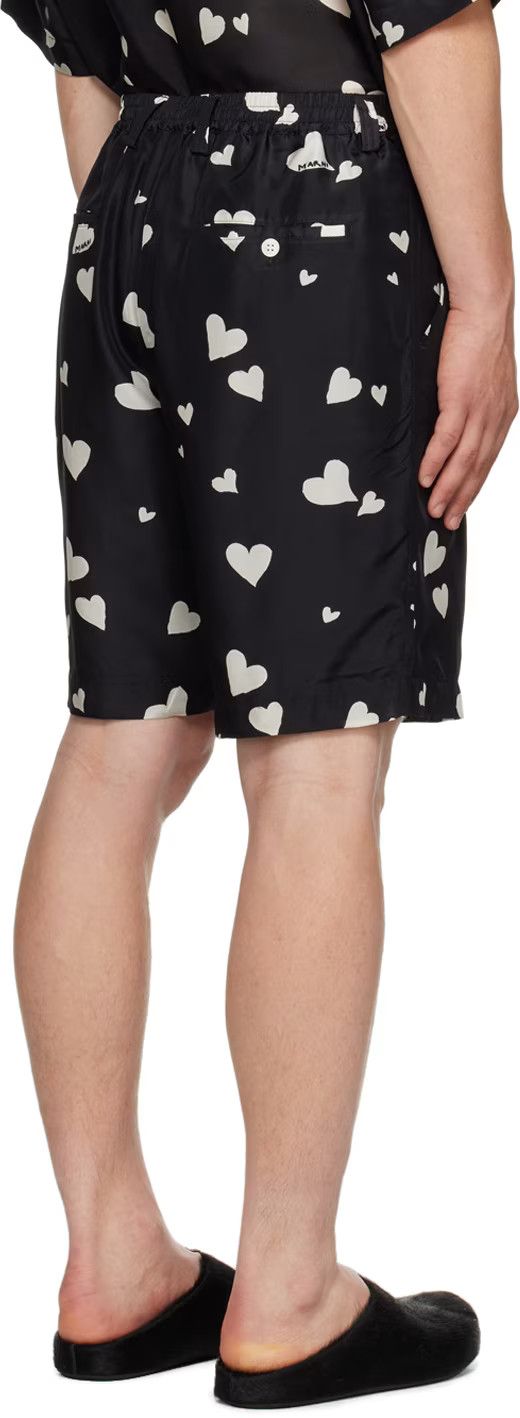 Marni o1w1db10125 Bunch Of Hearts Shorts in Black Size US 32 / EU 48 - 4 Thumbnail