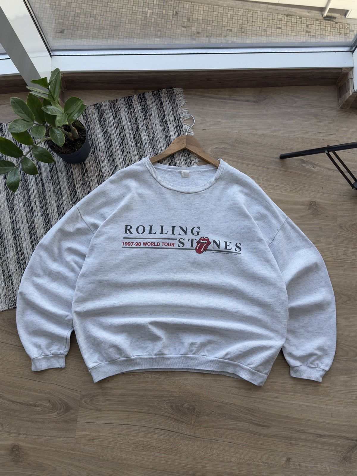 The Rolling Stones Vintage Rolling Stones Sweatshirt Adult 1998 World Tour Size US XL / EU 56 / 4 - 1 Thumbnail