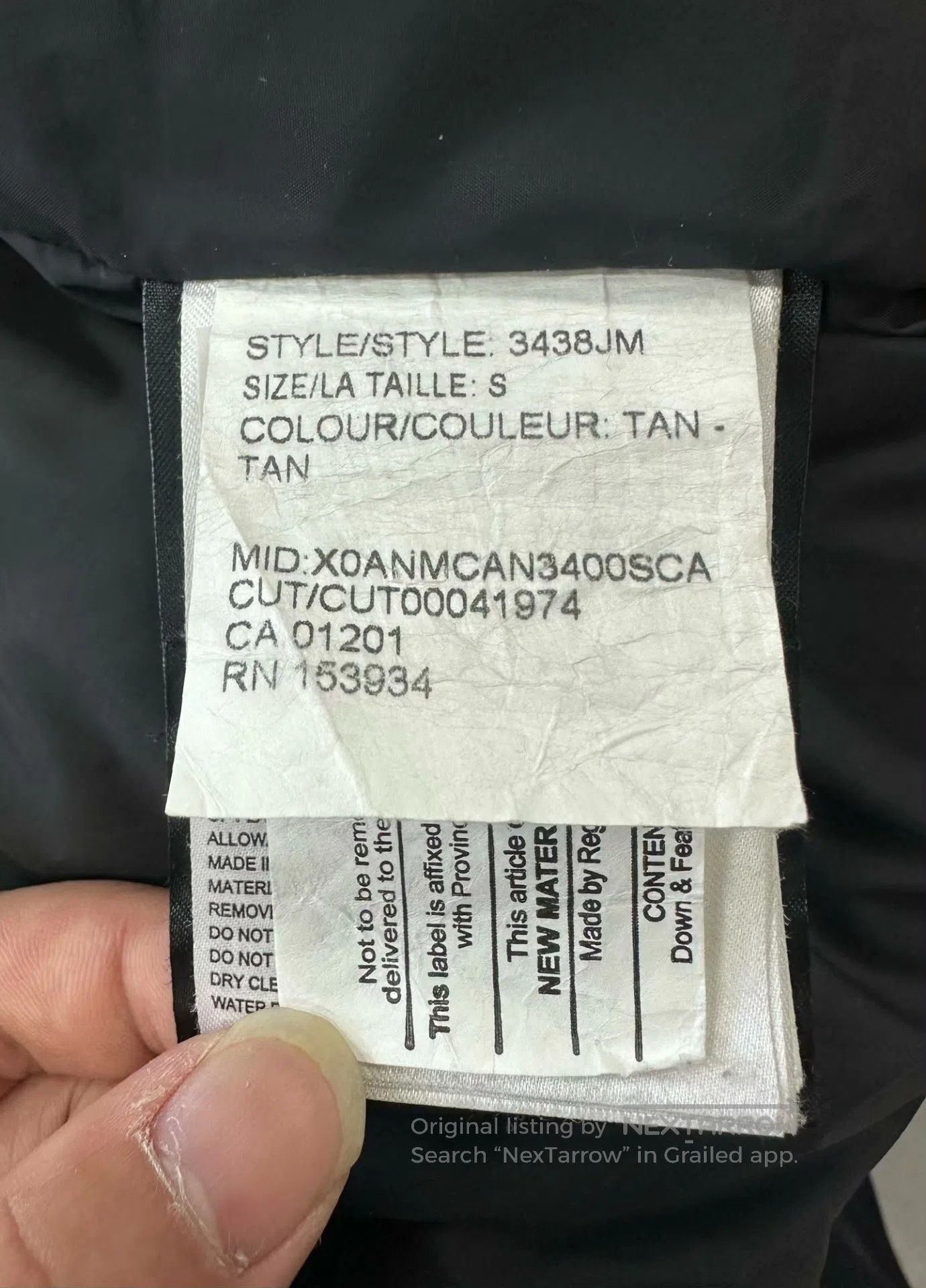 Canada Goose Canada Goose Beige Sleeve Label Logo Single-breasted Parka Size US S / EU 44-46 / 1 - 4 Thumbnail