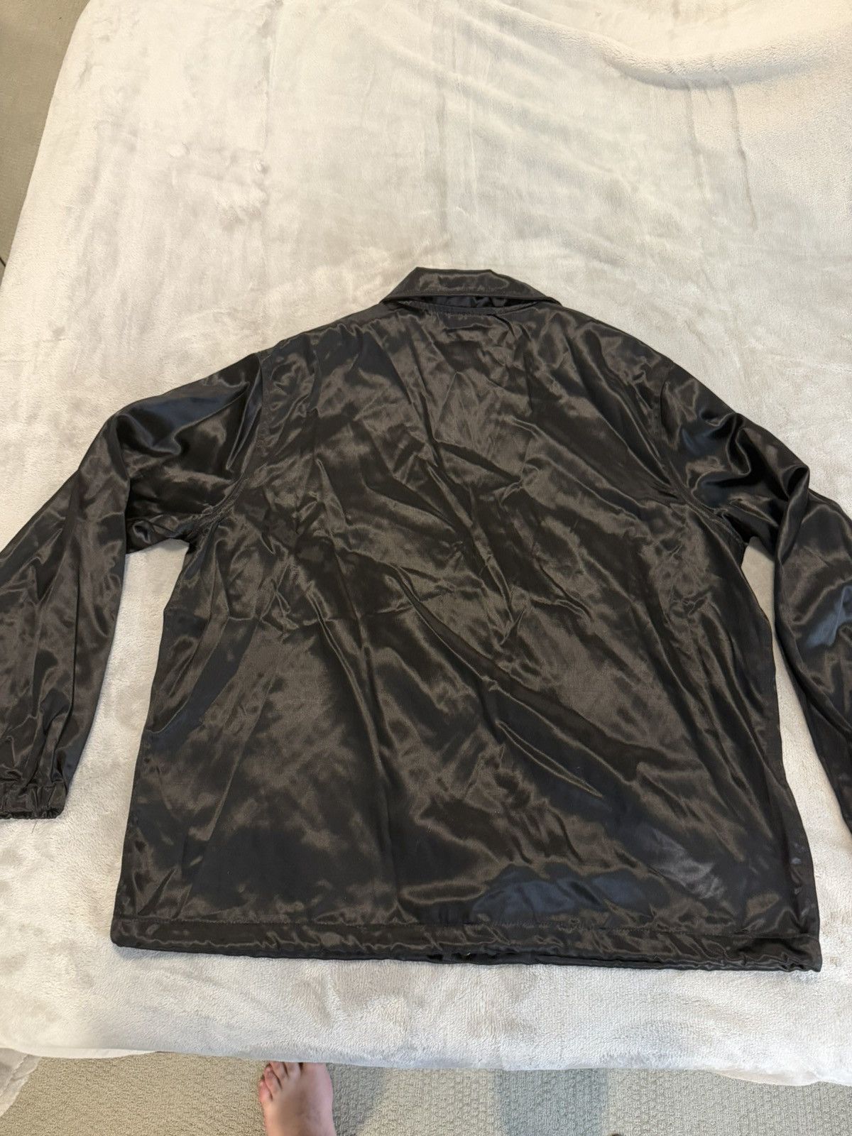 Eric Emanuel Eric Emanuel EE Logo Satin Coach Jacket Black XL Size US XL / EU 56 / 4 - 4 Thumbnail