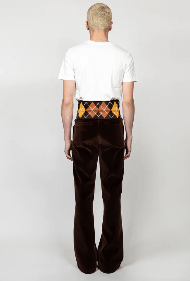 Egon Lab BNWT AW23 EGONLAB "PARASOMNIA" VELVET JOGGERS L Size US 34 / EU 50 - 15 Thumbnail