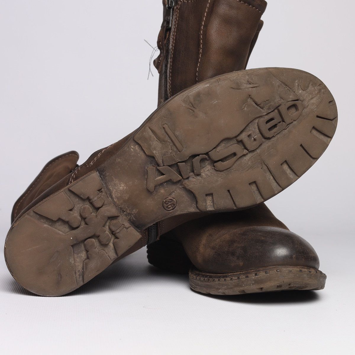 A.S.98 AS 98 A.S.98 Airstep Brown Leather Boots Shoes Avantgarde Size US 6 / IT 36 - 10 Thumbnail