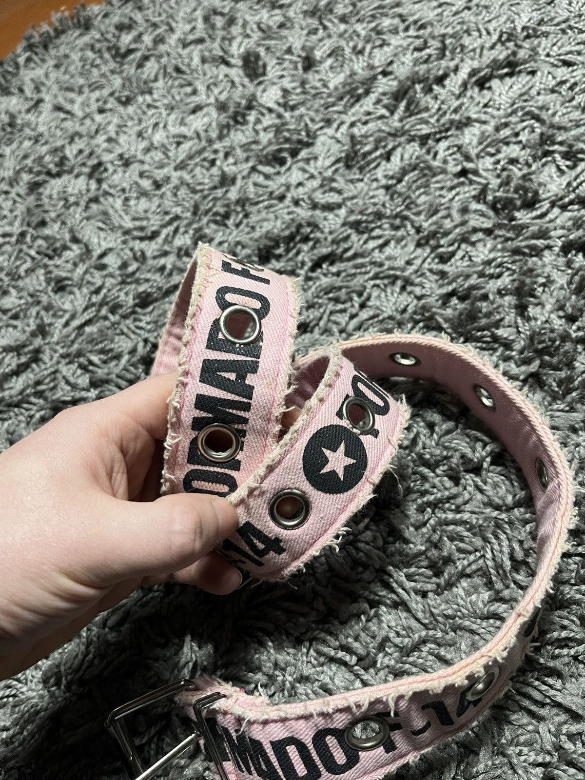 Vintage VINTAGE TORNADO F-14 PUNK EMO ROCK MILITARY COTTON BELT Size ONE SIZE - 4 Thumbnail