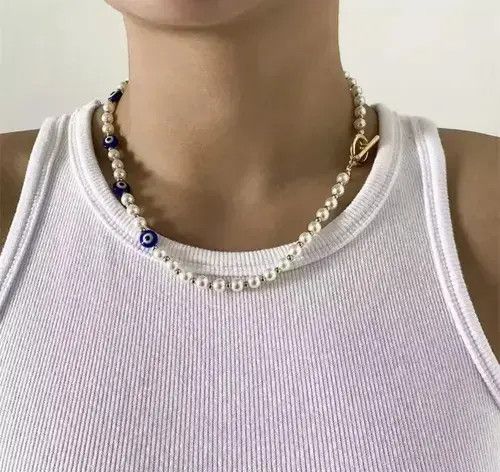 Japanese Brand Third Eye Pearl Necklace Size ONE SIZE - 3 Thumbnail