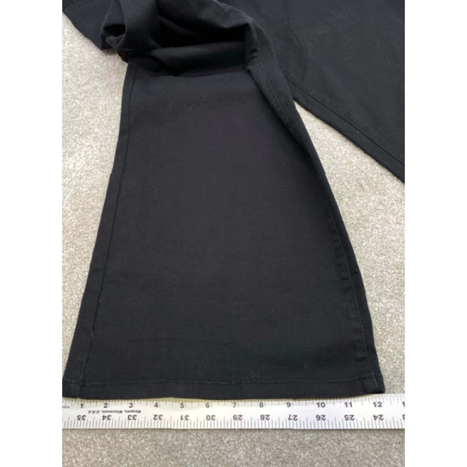 Vintage VINTAGE NWT Unionbay Pants Women's 17 (36x32) Black High Rise Wide Leg Baggy Goth 5116 Size 25" / US 0 / IT 36 - 8 Thumbnail