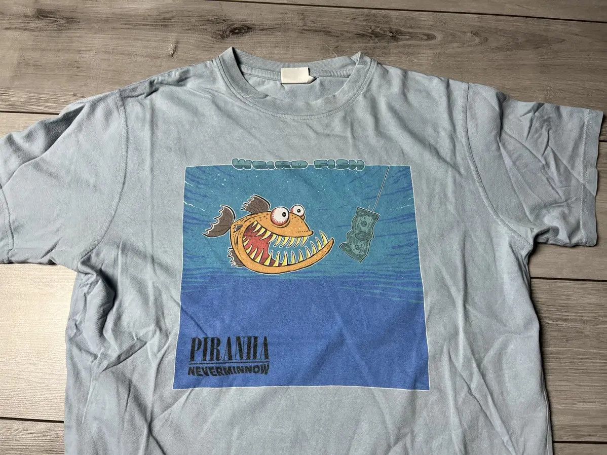 Band Tees Nirvana parodies Piranha neverminnon Tshirt humor Size US L / EU 52-54 / 3 - 3 Thumbnail