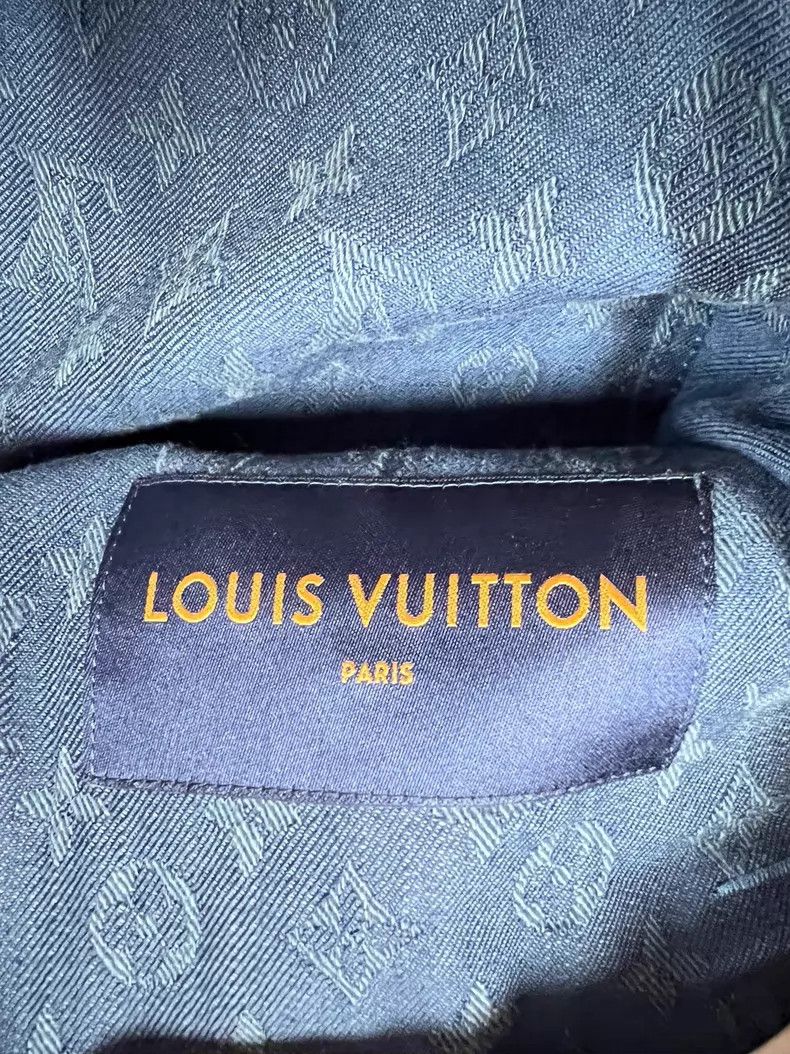 Louis Vuitton Louis Vuitton Blue presbyopic full print denim jacket Size US S / EU 44-46 / 1 - 3 Thumbnail