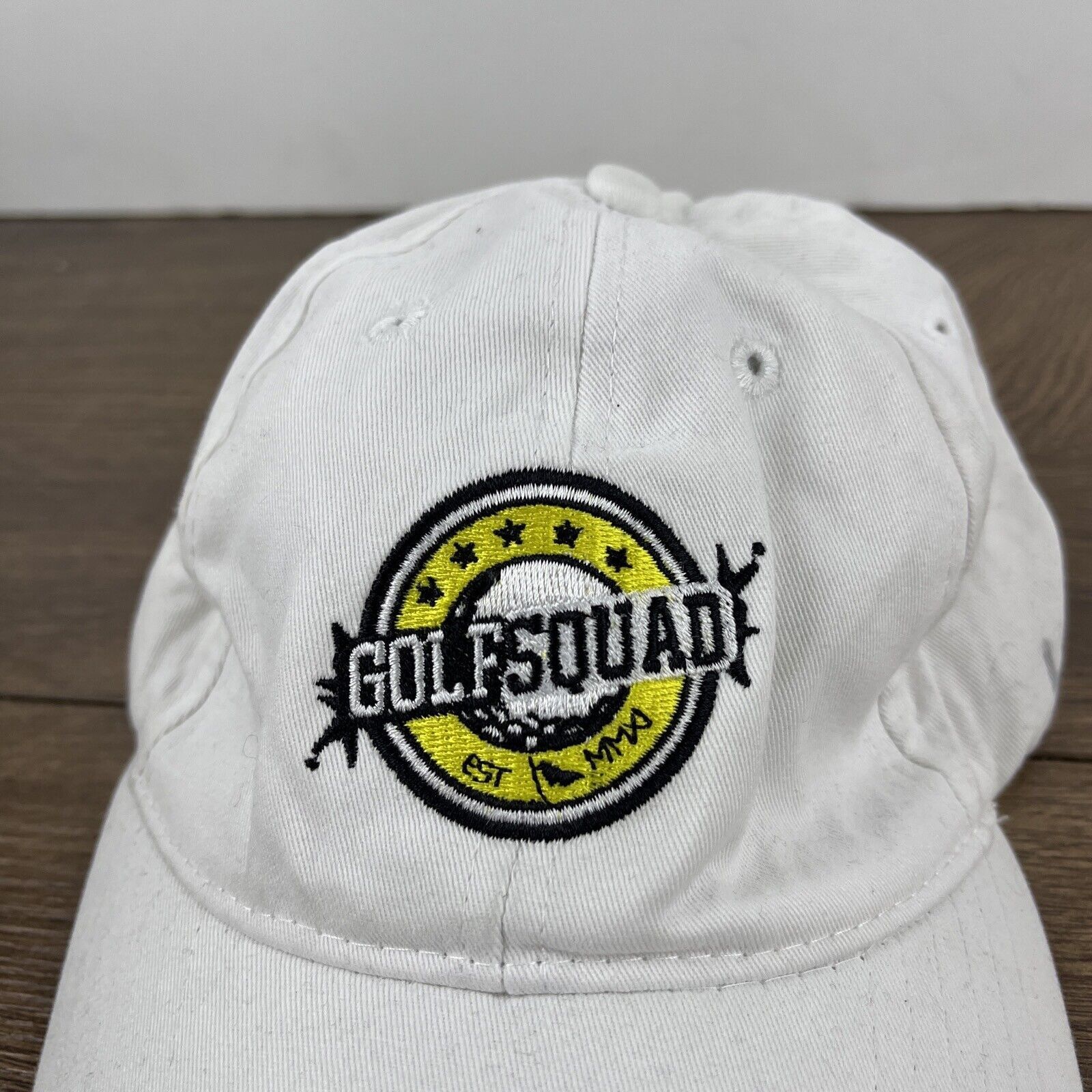 Other Golf Squad Hat White Hat Adjustable White Adult Size Hat Size ONE SIZE - 8 Thumbnail