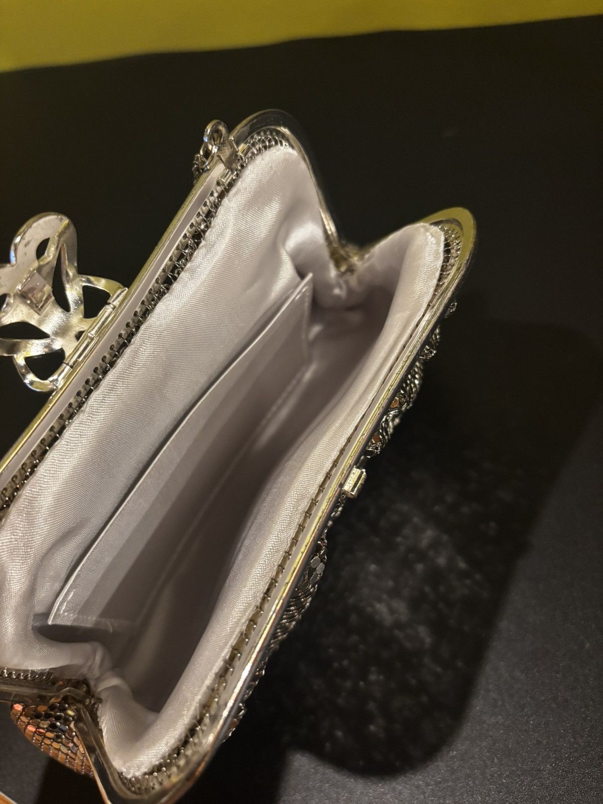 Other Silver Mesh Clutch Evening Bag with Chain Size ONE SIZE - 5 Thumbnail