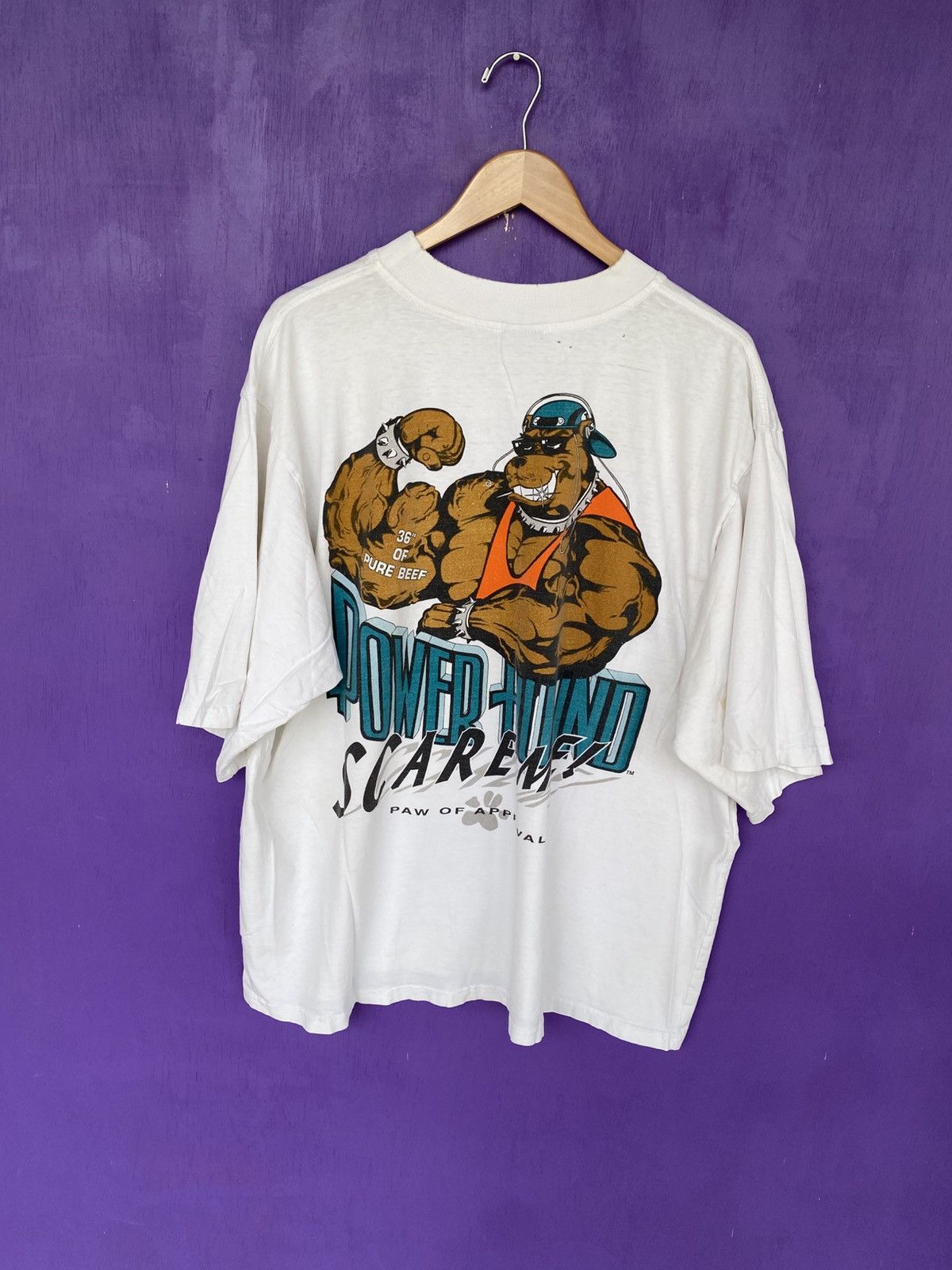 Other Vintage 90s Powerhound international t-shirt Size US XXL / EU 58 / 5 - 2 Thumbnail