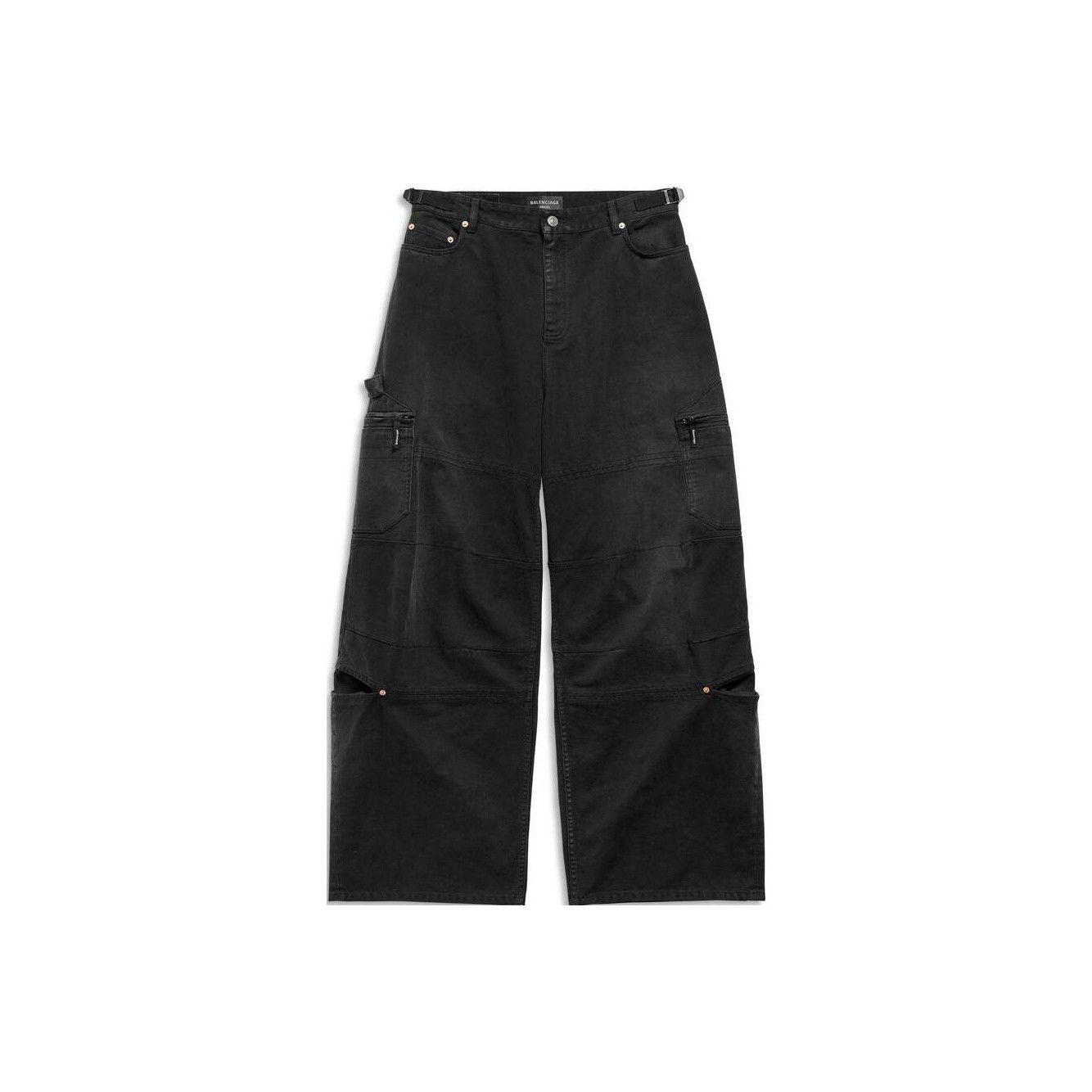 Balenciaga Balenciaga Logo Cargo Denim Pants Size 28 Size US 28 / EU 44 - 1 Thumbnail