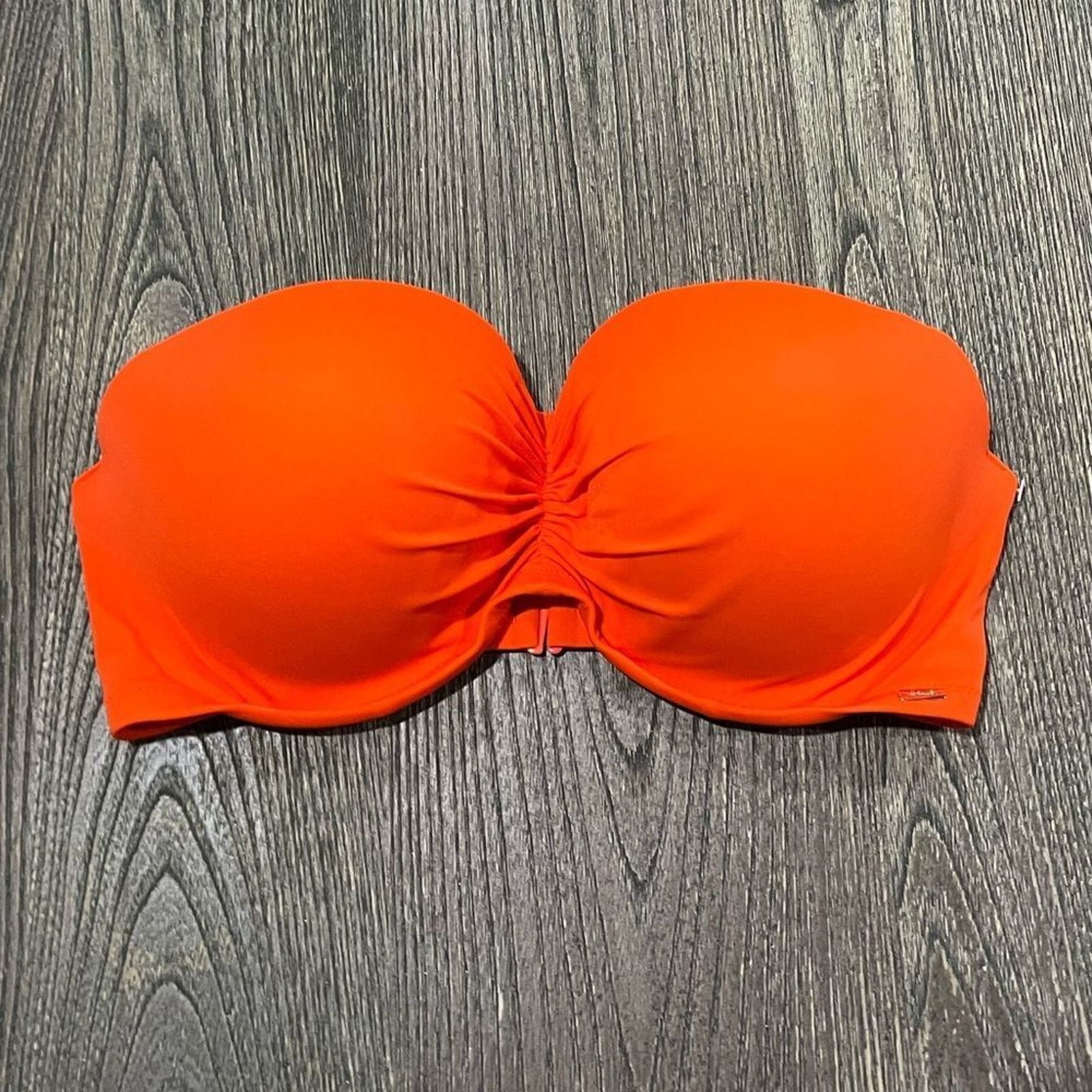 Victoria's Secret NWOT PINK Victoria’s Secret Swim Ruched Bikini Top Size ONE SIZE - 1 Thumbnail