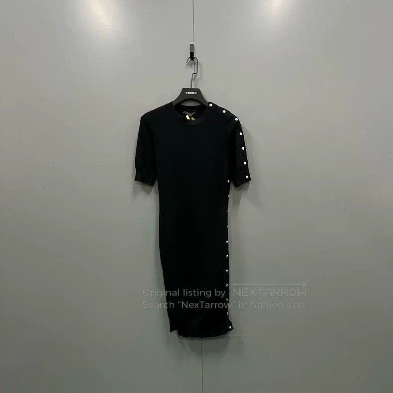 Louis Vuitton Side-breasted knit dress