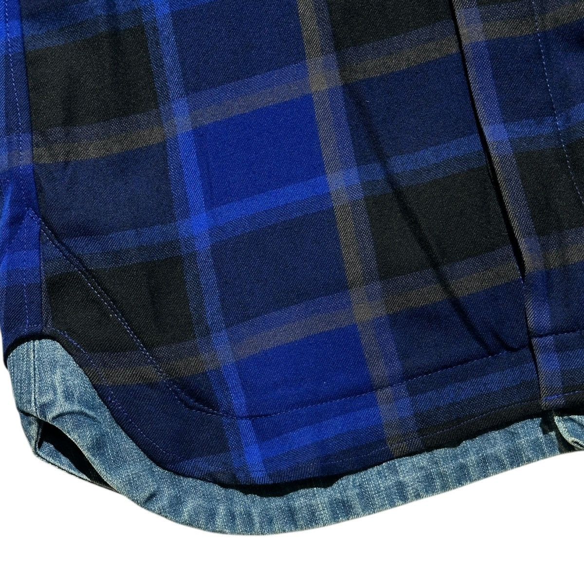 Facetasm Denim trim plaid flannel Size US M / EU 48-50 / 2 - 3 Thumbnail