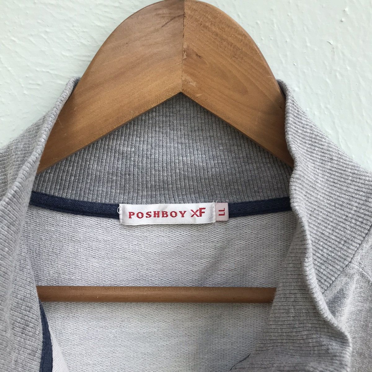 Japanese Brand Poshboy Spell Out Bold Sweater Zip Up Size US S / EU 44-46 / 1 - 7 Thumbnail