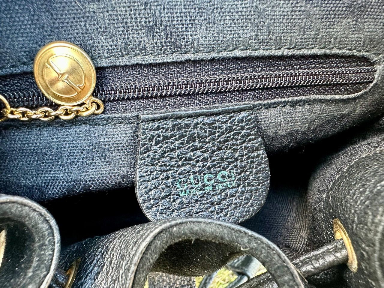 Gucci Authentic Gucci Bamboo Suede Leather Mini Backpack Size ONE SIZE - 8 Thumbnail
