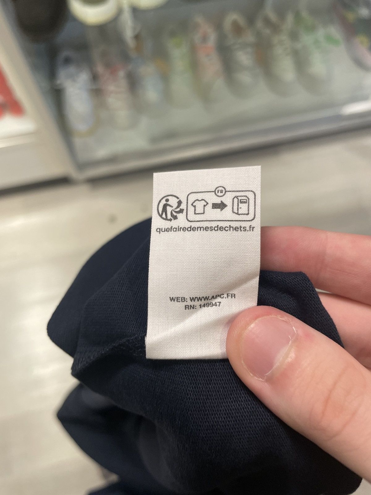 A.P.C. A.P.C. Logo T-Shirt Navy L Size US L / EU 52-54 / 3 - 5 Thumbnail