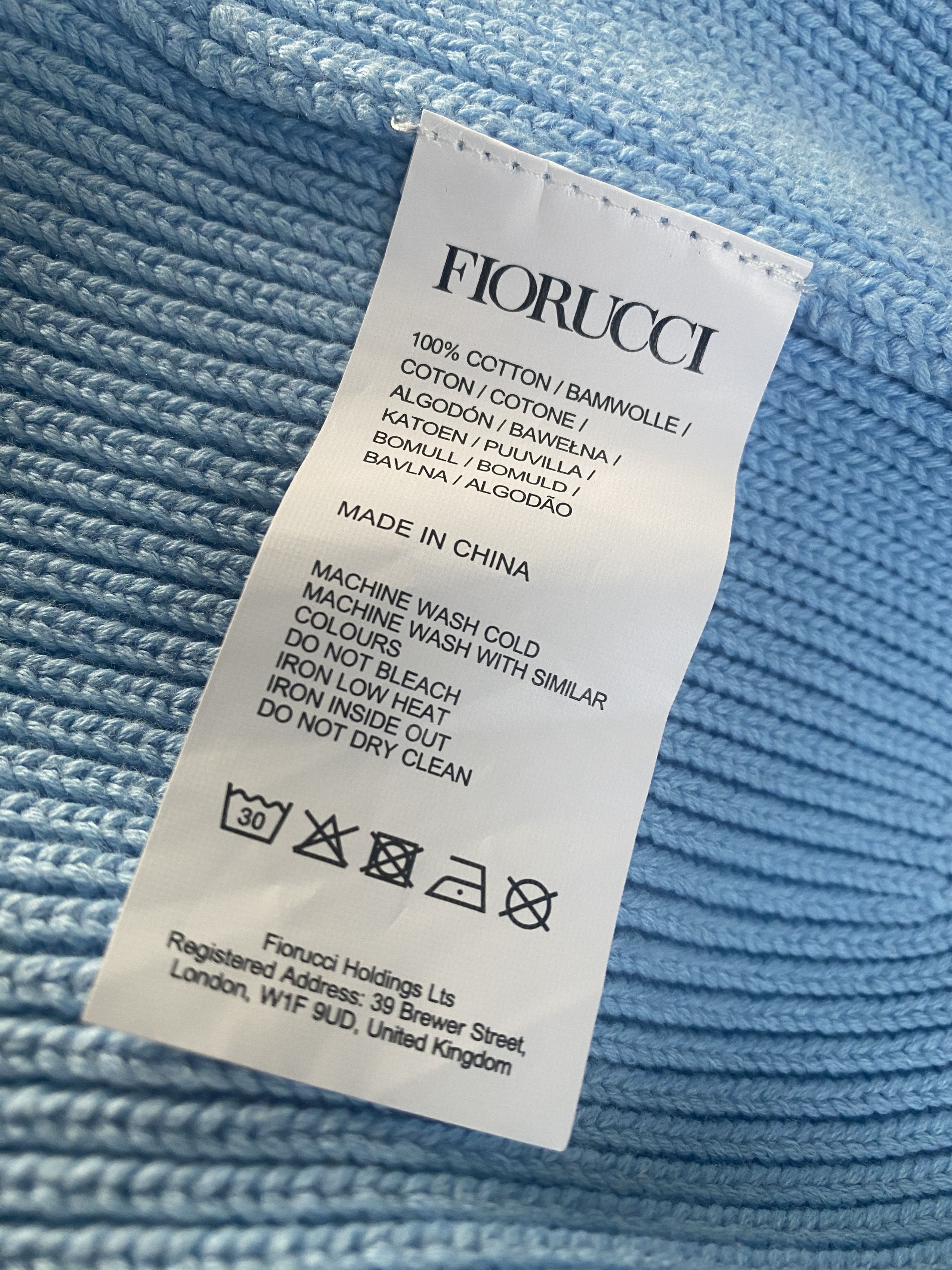 Fiorucci Fiorucci Blue Beanie Size ONE SIZE - 3 Thumbnail