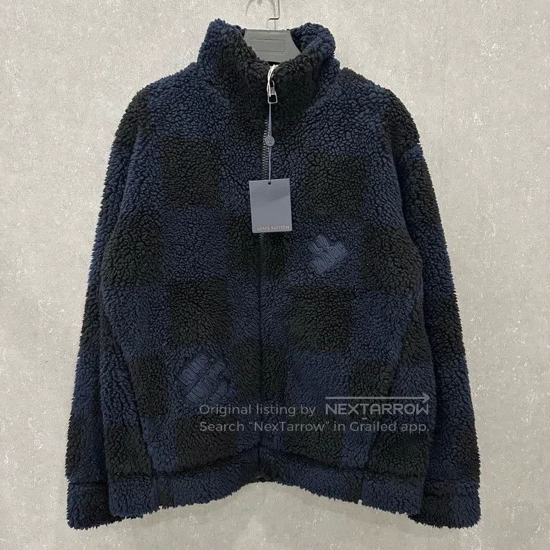 Louis Vuitton Louis Vuitton Checkerboard teddy jacket Size US XXL / EU 58 / 5 - 1 Thumbnail