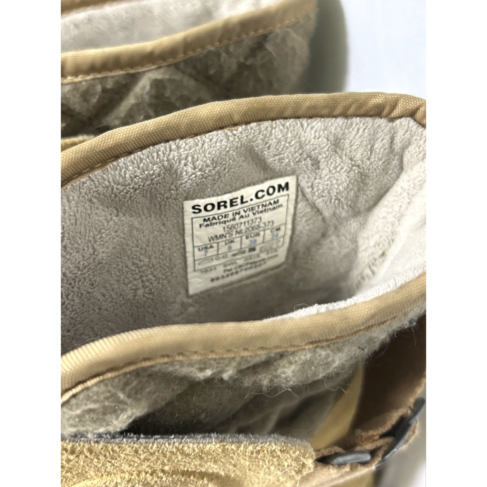 SOREL Sorel The Campus Newbie Brown Curry Suede Slip On Boot Women's Sz 7 Brown Suede Bootie Slip On UKNL2068-373 Size US 7 / IT 37 - 7 Thumbnail