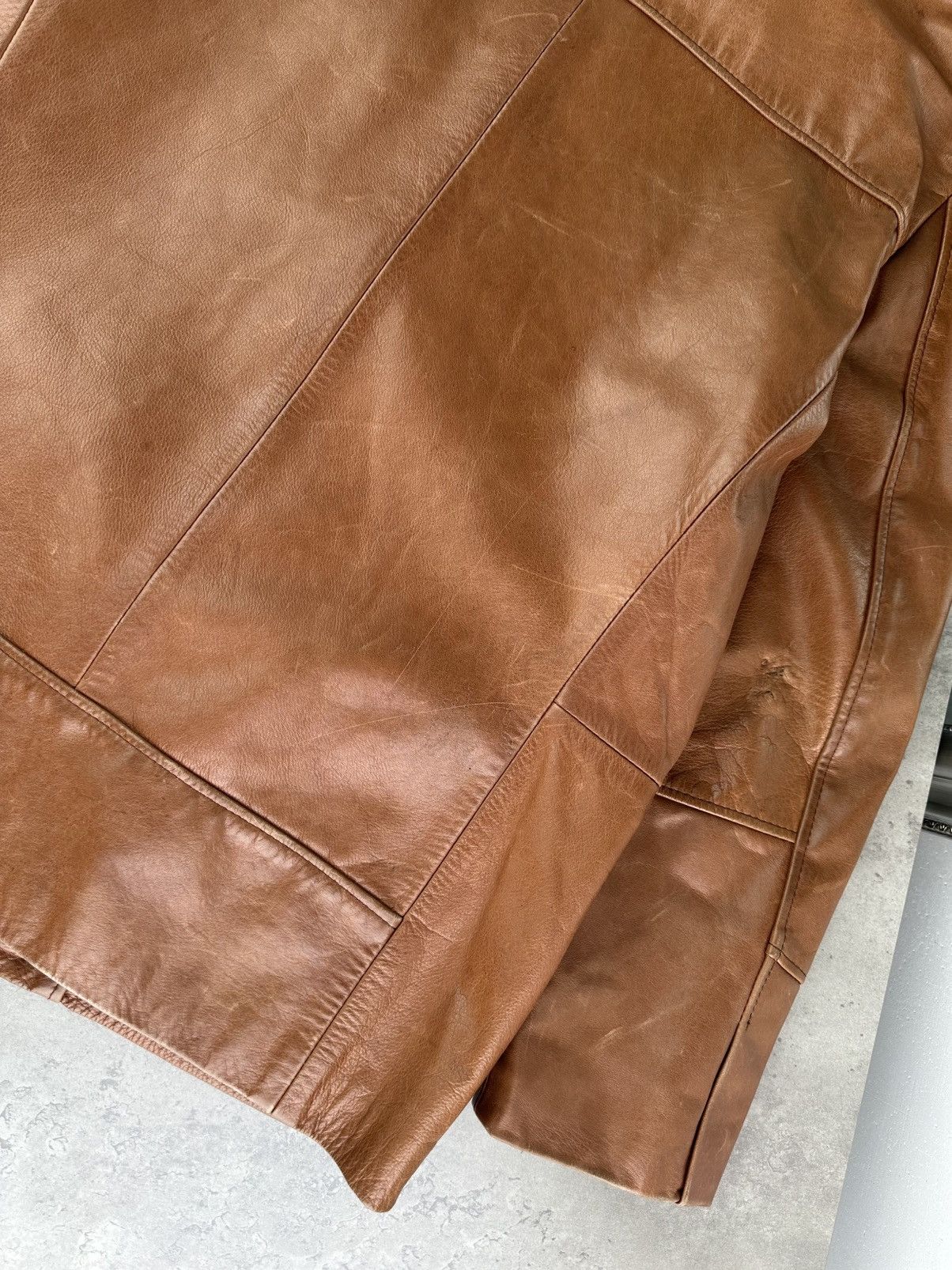 Japanese Brand Vintage Leather Jacket Size US L / EU 52-54 / 3 - 14 Thumbnail