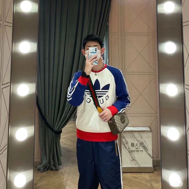 Gucci Color-blocked round-neck sweatshirt 2501-Nextarrow