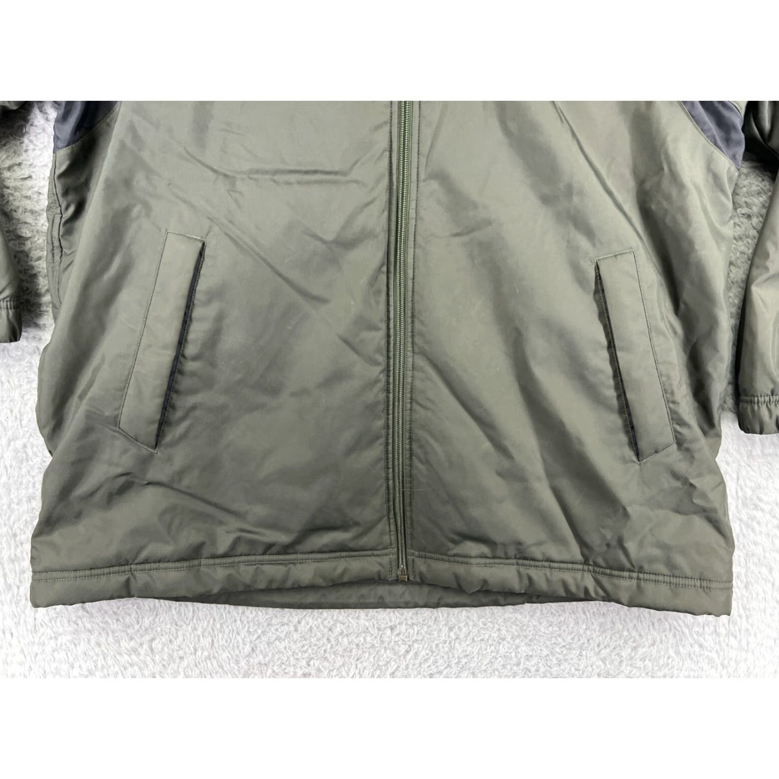 Nike Nike Jacket Men L Green Gray OD Full Zip Hood Hiking Camping Outdoor Waterproof Jacket Size US L / EU 52-54 / 3 - 5 Thumbnail