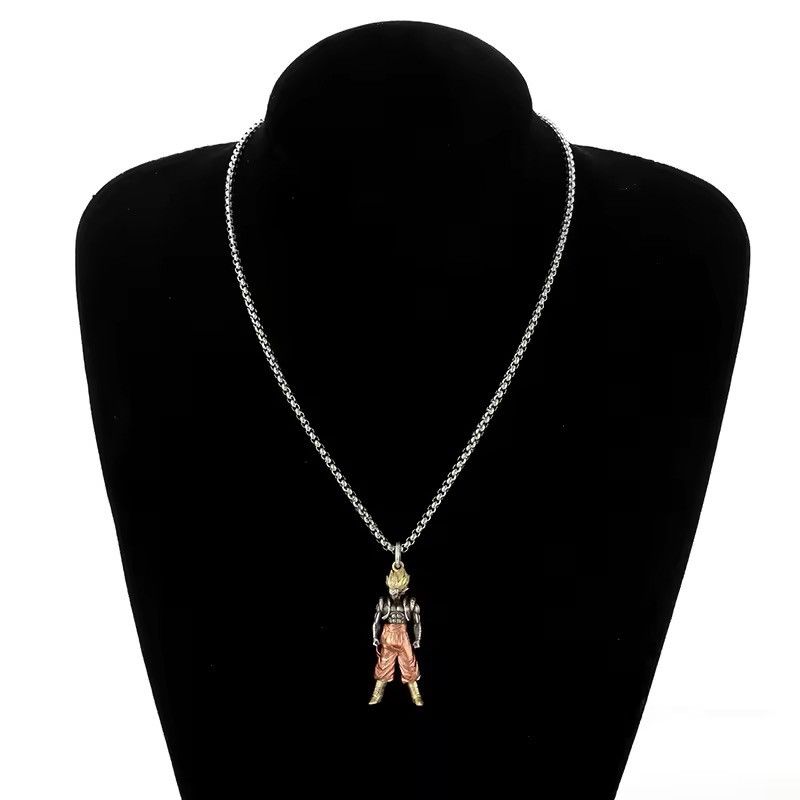 Jewelry Super Saiya Son Goku Cartoon Pendant Necklace Size ONE SIZE - 3 Thumbnail