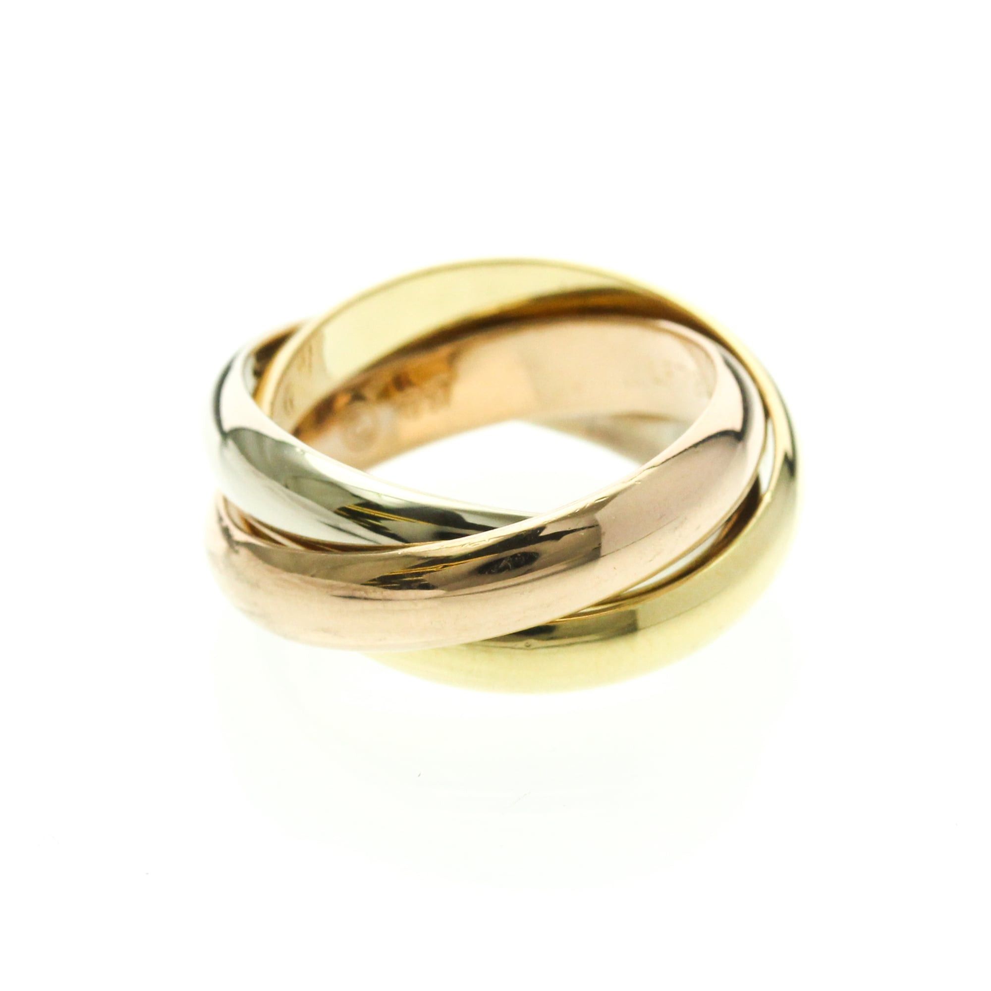Cartier Cartier Trinity Yellow Gold (18K),Pink Gold (18K),White Gold (18K) Fashion No Stone Band Ring Gold Size ONE SIZE - 1 Thumbnail
