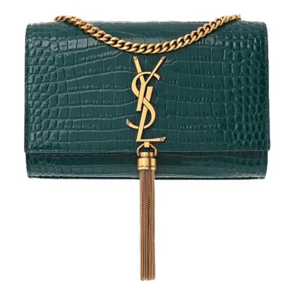 Saint Laurent Paris o1b1hav110724 Size: OS / Kate Medium Bag in Dark Green Size ONE SIZE - 3 Thumbnail